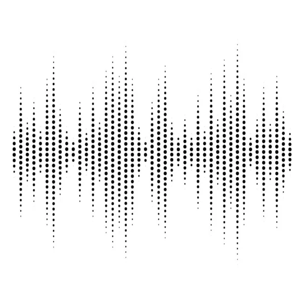 Noktalı soyut eşitleyici. Dikey noktalar. Grafik eq 'nin vektör illüstrasyonu