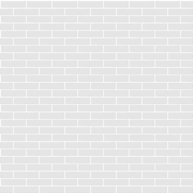 Metro fayans deseni. Metro beyaz seramik tuğlalar arka plan. Vektör gerçekçi illüstrasyon.