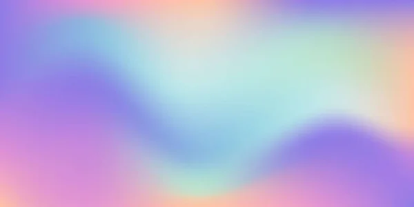 Regenbogen Fantasie Hintergrund. Holographische Illustration in Pastellfarben. Nettes Cartoon Girly-Muster. Strahlend bunter Himmel. Vektor. — Stockvektor