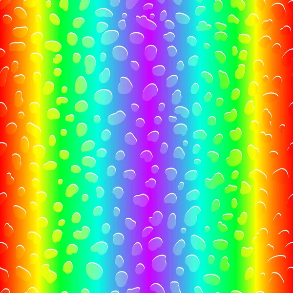 Neon Leopard Nahtloses Muster Leuchtend Farbig Getupfter Hintergrund Vektor Regenbogen — Stockvektor