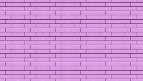 Pink Brick Wall Cute Tile Background Baby Girl Pastel Cement — Stockový vektor