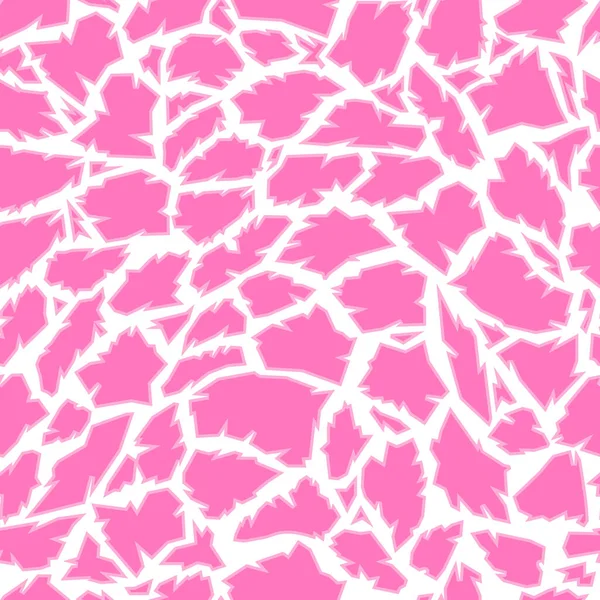 Giraffe Seamless Pattern Pink Animal Skin Texture Safari Background Spots —  Vetores de Stock
