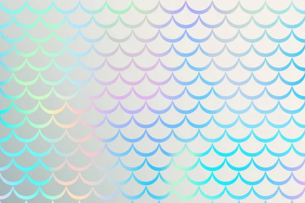 Mermaid Rainbow Background Scale Stars Iridescent Glitter Fish Tail Pattern — Vettoriale Stock