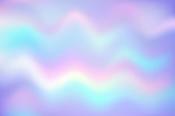 Abstrakter Welliger Hintergrund Holographischer Flüssigkeitsgradient Dynamische Regenbogenfolie Kulisse Vektor Pastell — Stockvektor