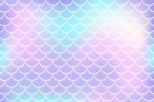 Mermaid Rainbow Background Fantasy Style Scales Unicorn Holographic Gradient Texture — Image vectorielle