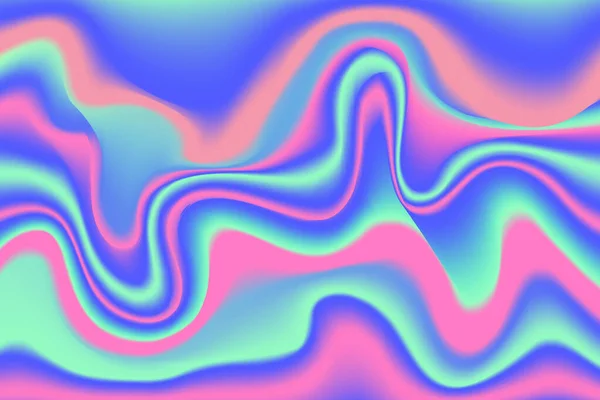Holographischer Gradienten Hintergrund Schillernde Neonfarbene Abstrakte Muster Regenbogen Textur Leuchtend — Stockvektor