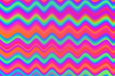 Gökkuşağı dalgalı arka plan. Çizgili çoklu renk değişkeni. Vektör parlak bayrağı