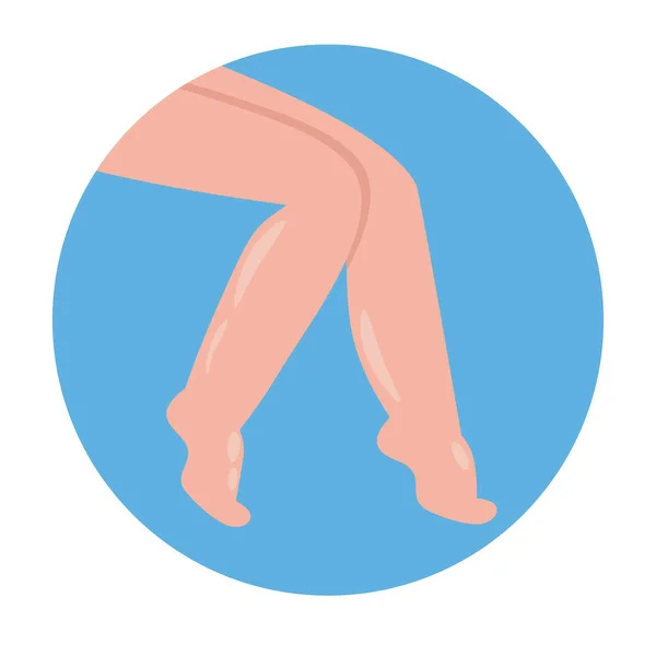 Swelling Feet Swollen Ankles Feet Vector Illustration White Background — Stock Vector