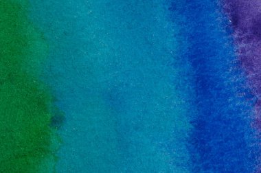 Mavi - yeşil suluboya arkaplan ve telafuz edilen kağıt dokusu.