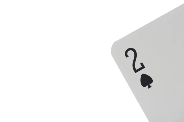 Two of spades — Stock Photo, Image