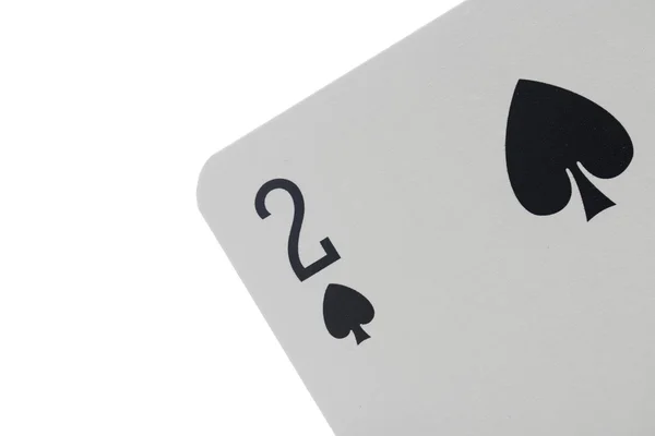 Two of spades — Stock Photo, Image
