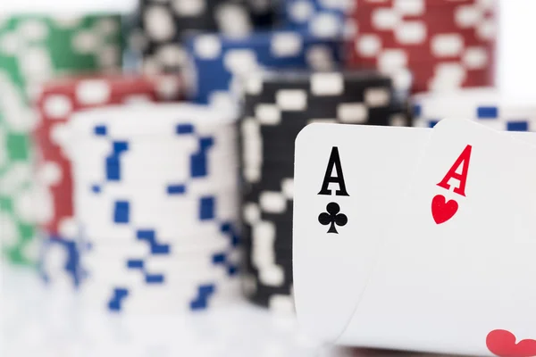 Pair of aces — Stock Photo, Image