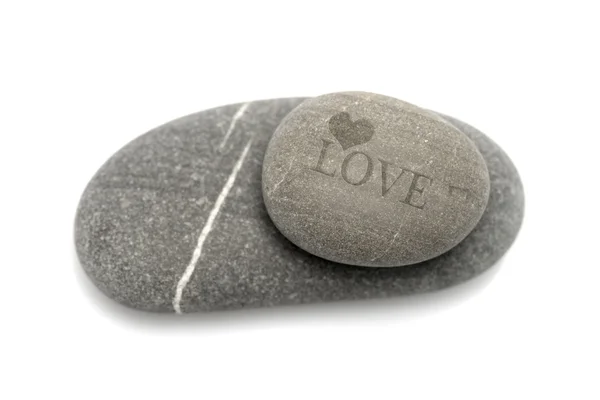 Miłość: wyryte w kamieniu Zdjęcia Stockowe bez tantiem
