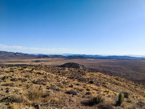 Utsikten Från Toppen Ryan Mountain Inuti Joshua Tree National Park — Stockfoto