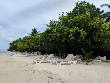 Maldivler 'deki Plaj