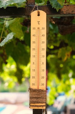 Açık hava termometresi 40 dereceye ulaşıyor..