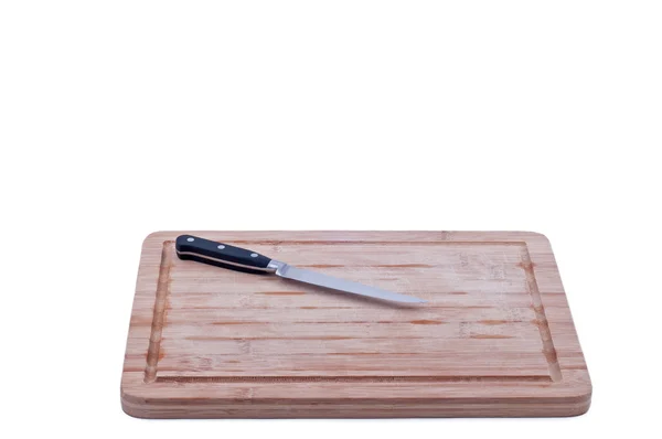 Bir bıçak ile kesme tahtası — Stok fotoğraf