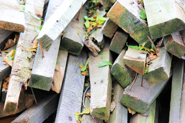 나무로 판자로 폐기물을 만드는 — 스톡 사진