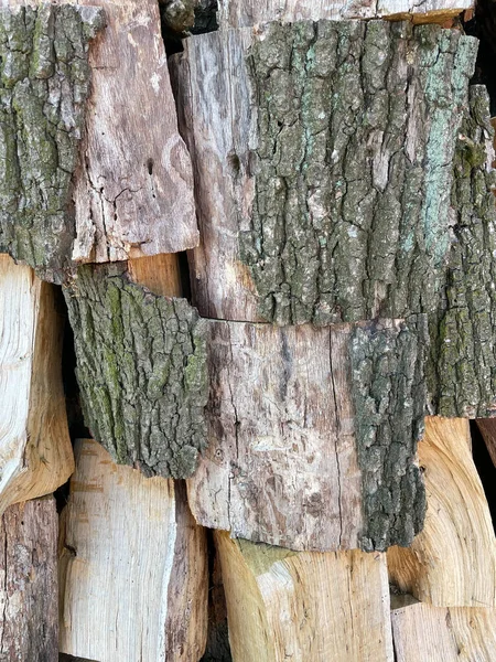 Large Decks Firewood Material Texture — Fotografia de Stock