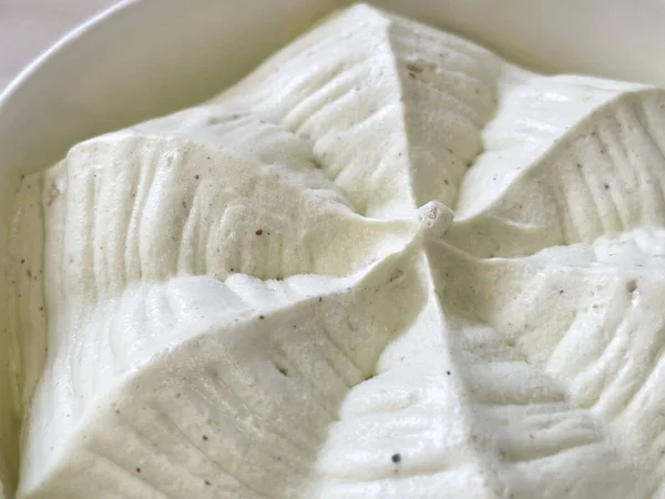 Dessert Pistachio Ice Cream Ice Cream Texture — Stock Photo, Image