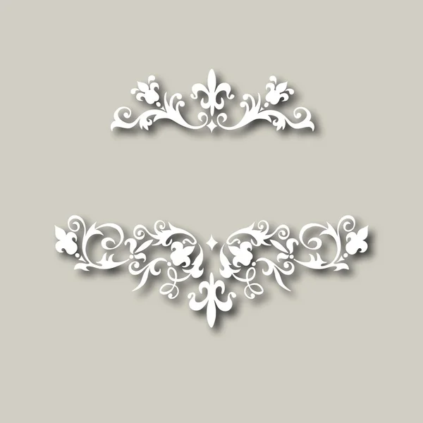 Vector ilustración de ornamento floral vintage — Vector de stock