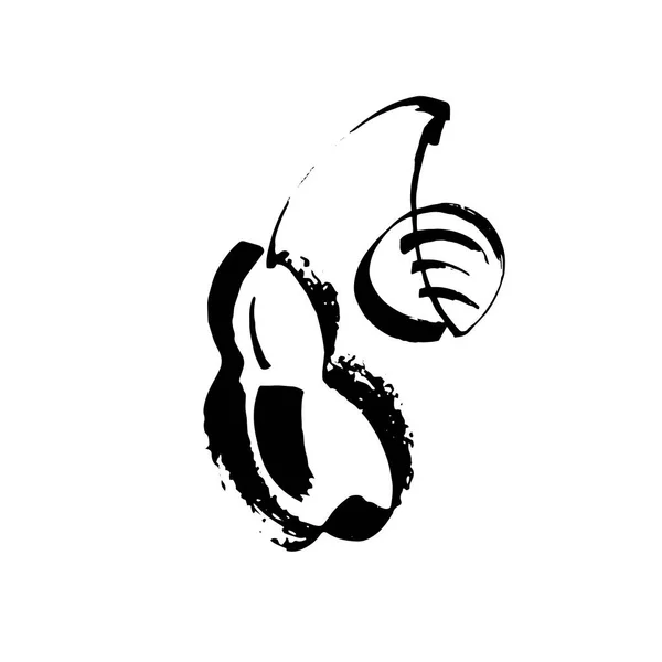 Pear Vector Sketch Icon Isoliert Auf Dem Hintergrund Handgezeichnetes Birnensymbol — Stockvektor