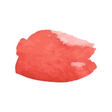 Beyaz arka planda soyut suluboya el boyası. Vektör