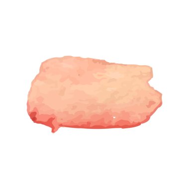 Beyaz arka planda soyut suluboya el boyası. Vektör