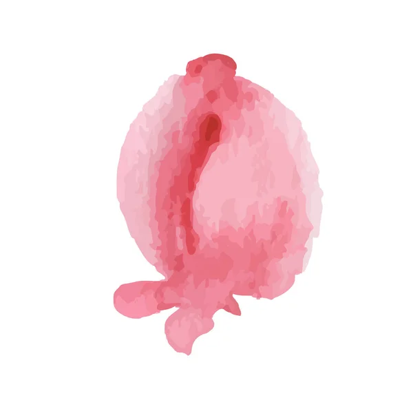 Blumensymbole isoliert auf weißem Hintergrund. Gestaltung von Logoschildern. Moderne Pinselaquarell-Illustration. Vektor — Stockvektor