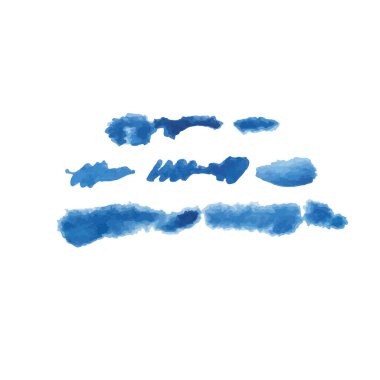 Beyaz arka planda soyut suluboya el boyası. Vektör