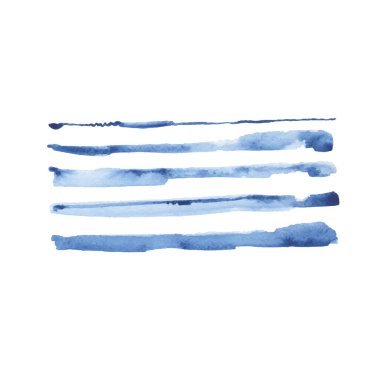 Beyaz arka planda soyut suluboya el boyası. Vektör