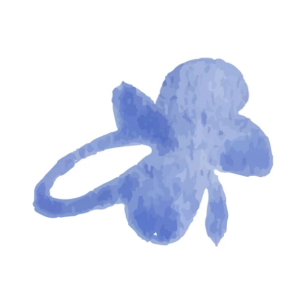 Blumensymbole Isoliert Auf Weißem Hintergrund Gestaltung Von Logoschildern Moderne Pinselaquarell — Stockvektor