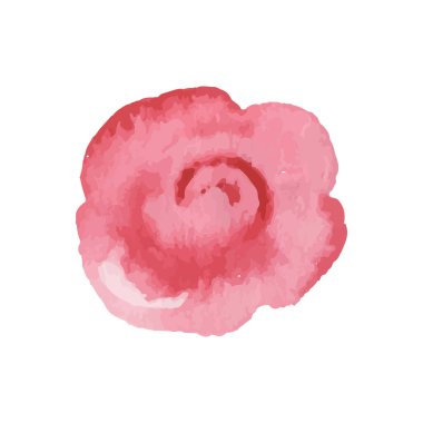 Beyaz arkaplanda izole edilmiş çiçek simgeleri. Logo işareti tasarımı. Modern fırça suluboya çizimi. Vektör illüstrasyonu