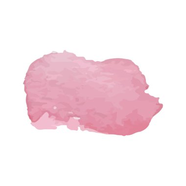 Beyaz arka planda soyut suluboya el boyası. Vektör