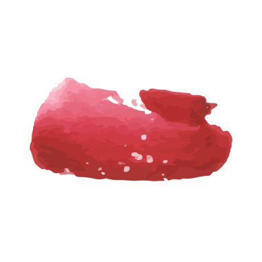 Beyaz arka planda soyut suluboya el boyası. Vektör