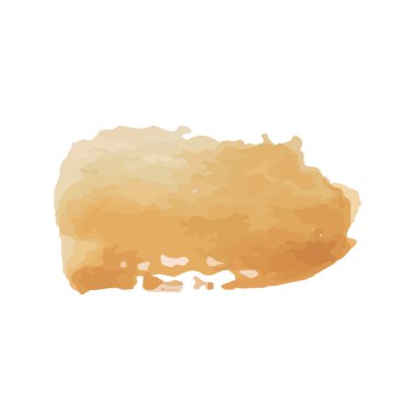 Beyaz arka planda soyut suluboya el boyası. Vektör