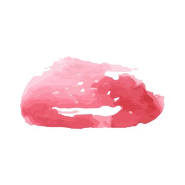 Beyaz arka planda soyut suluboya el boyası. Vektör