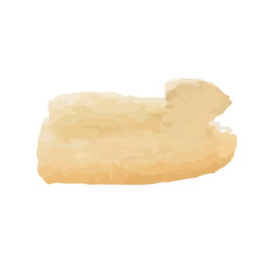 Beyaz arka planda soyut suluboya el boyası. Vektör