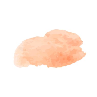 Beyaz arka planda soyut suluboya el boyası. Vektör