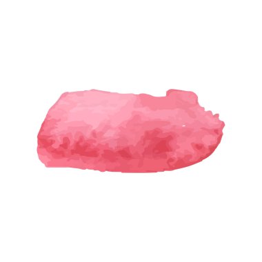 Beyaz arka planda soyut suluboya el boyası. Vektör