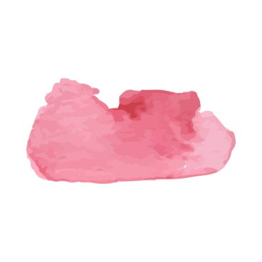 Beyaz arka planda soyut suluboya el boyası. Vektör