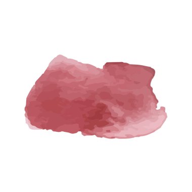 Beyaz arka planda soyut suluboya el boyası. Vektör