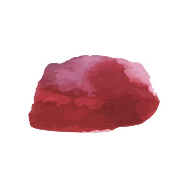 Beyaz arka planda soyut suluboya el boyası. Vektör