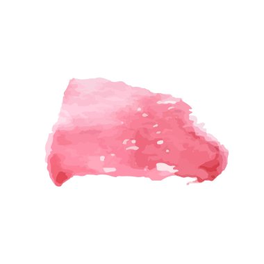 Beyaz arka planda soyut suluboya el boyası. Vektör