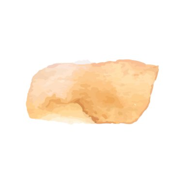 Beyaz arka planda soyut suluboya el boyası. Vektör