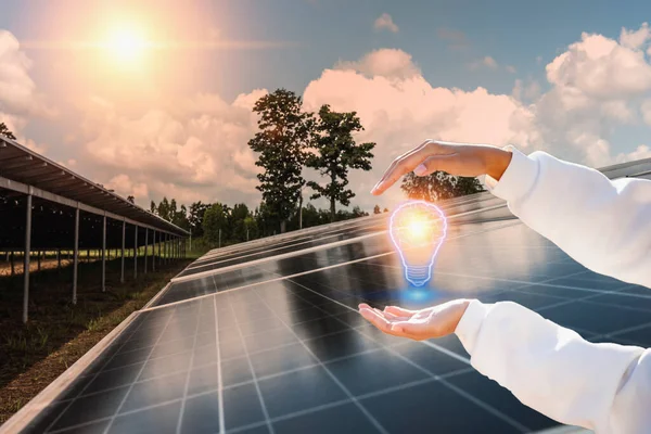 Şirket yöneticisi, çatıdan güneş enerjisinin şebekeye nasıl satılacağı konusunda sunum yapıyor. Enerji üreticisi-tüketicisi, enerji üreticisi, sanal enerji santrali için sanayi ve teknoloji kavramı.