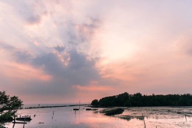 beautiful sky and clound sunset seaside,sky background