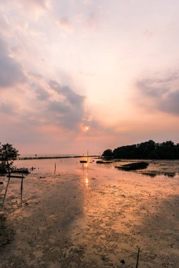 güzel gökyüzü ve clound günbatımı, gökyüzü arka plan