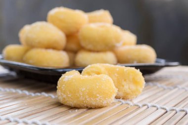 çörek şeker, tatlı şeker çörek parçaları