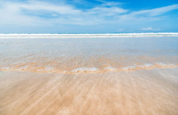 Fala Piasek Plaża Tło Tajlandia — Zdjęcie stockowe